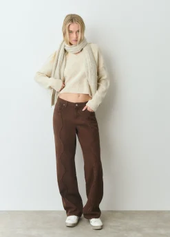 Brownie Pantalones*Pantalón ondas Marron