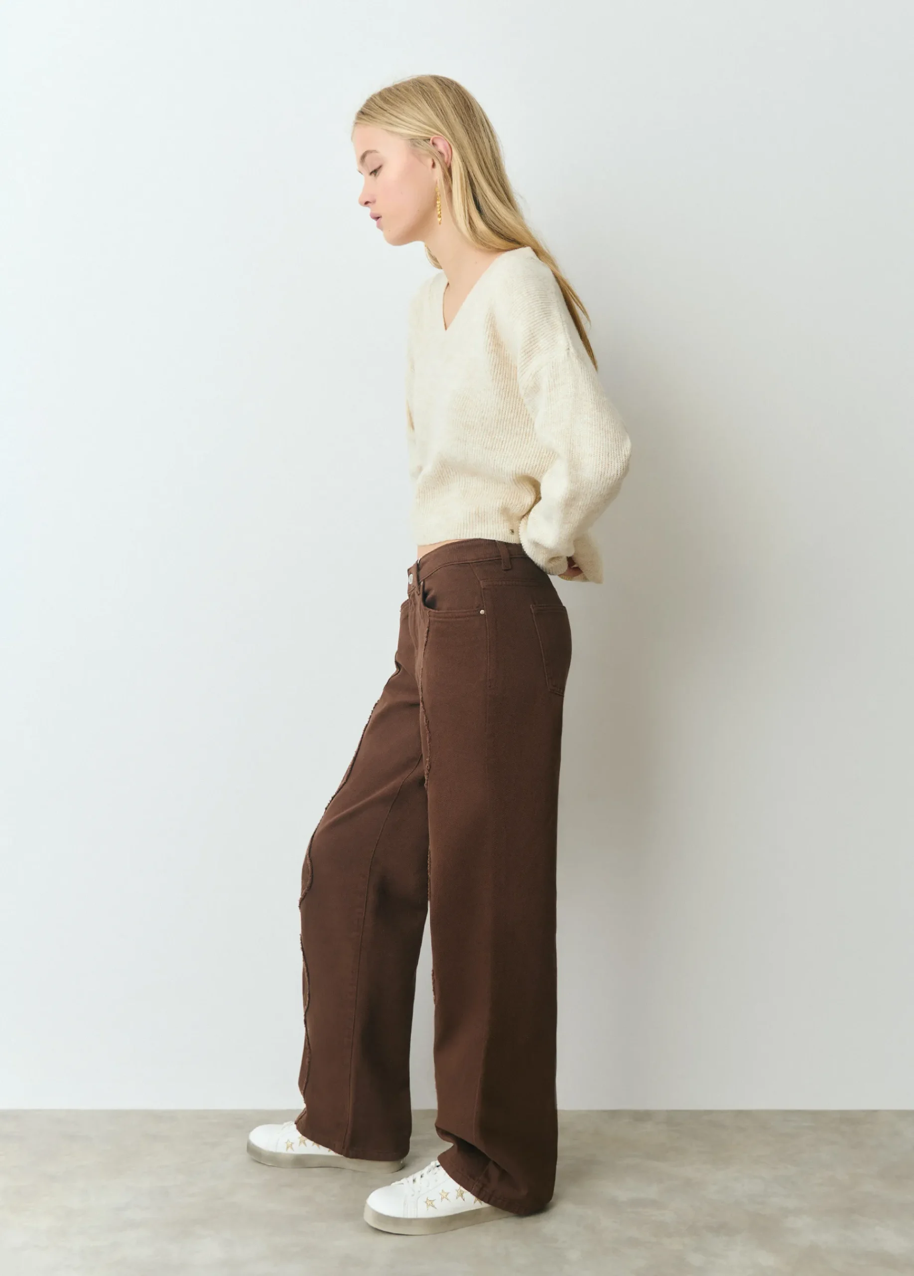 Brownie Pantalones*Pantalón ondas Marron