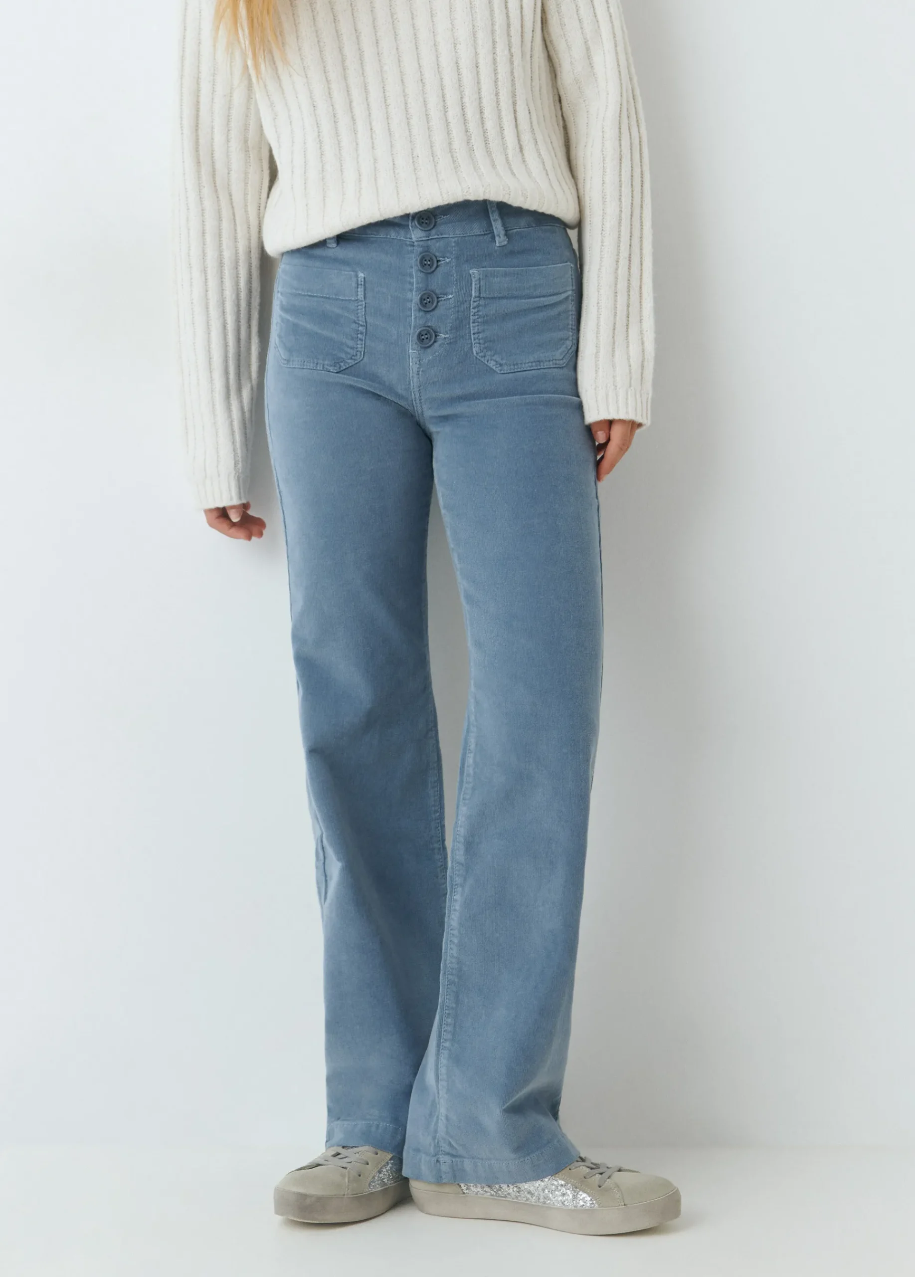 Brownie Pantalones*Pantalón pana culotte Azul