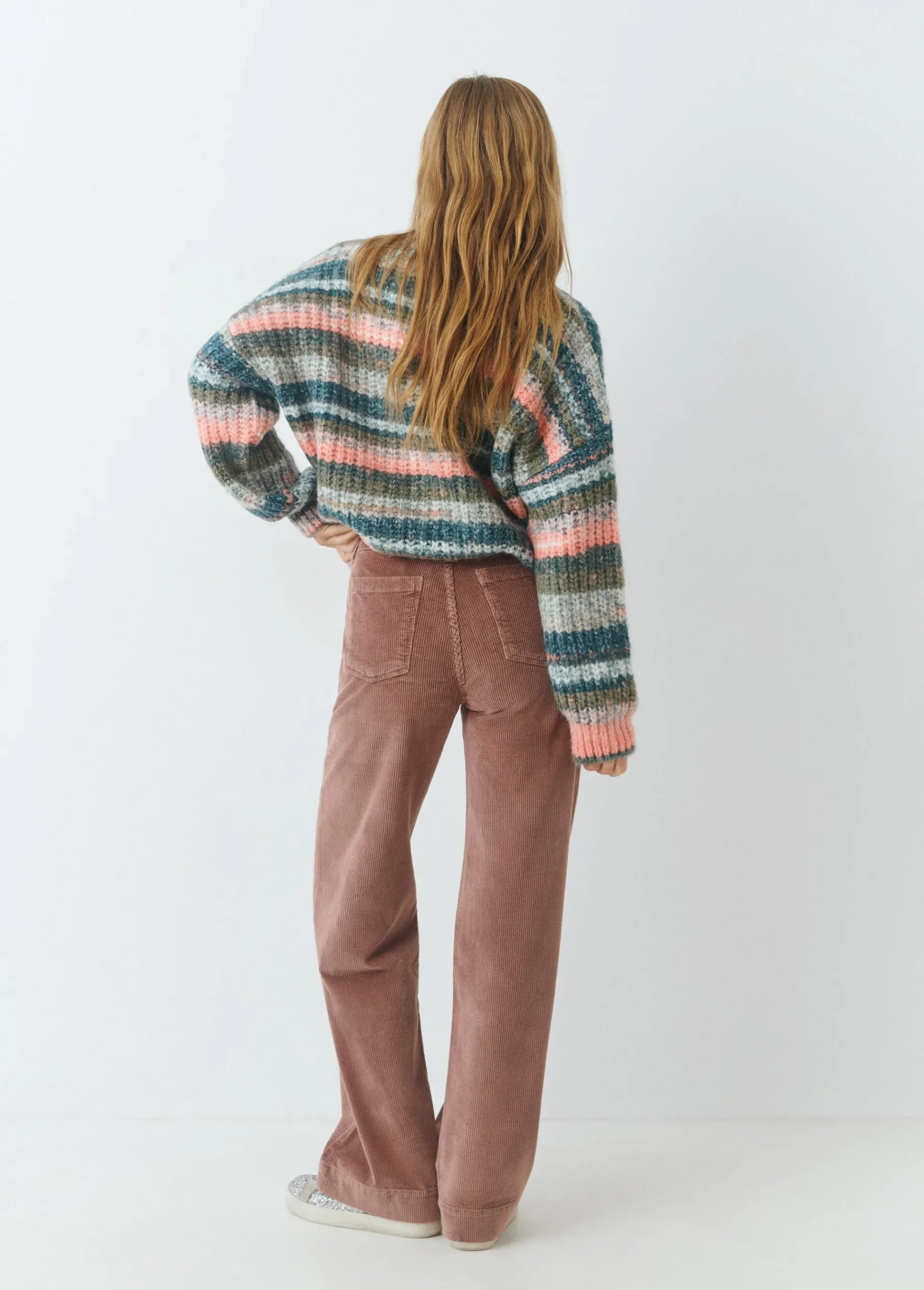 Brownie Pantalones*Pantalón pana culotte Rosado