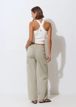 Brownie Pantalones*Pantalón recto cargo Kaki