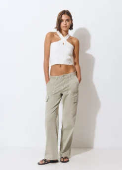 Brownie Pantalones*Pantalón recto cargo Kaki