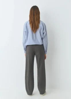 Brownie Pantalones*Pantalón recto con cinturón Topo