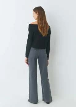Brownie Pantalones*Pantalón recto estrellas Gris