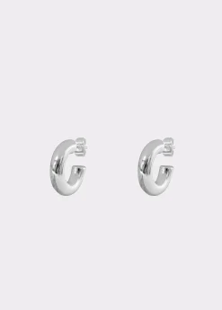 Brownie Bisutería*Pendientes aro grueso mini Plata