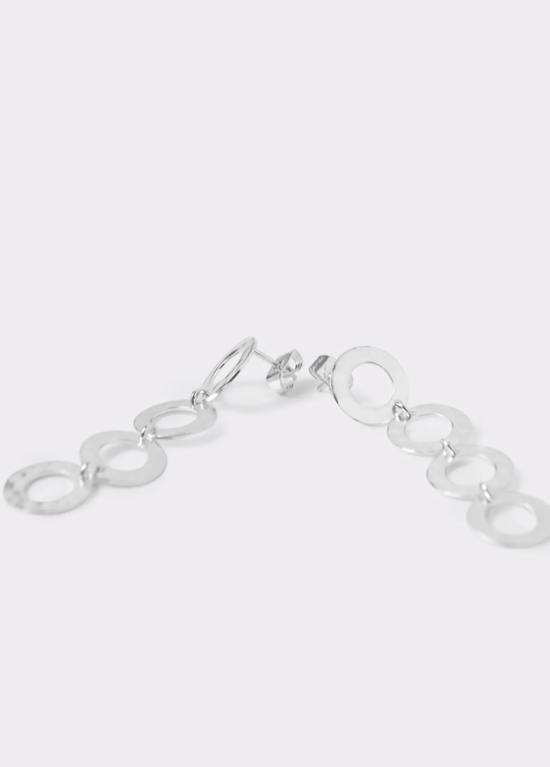 Brownie Bisutería*Pendientes largos aros Plata