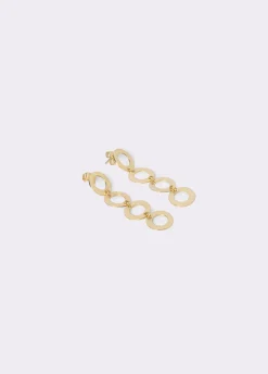 Brownie Bisutería*Pendientes largos aros Dorado