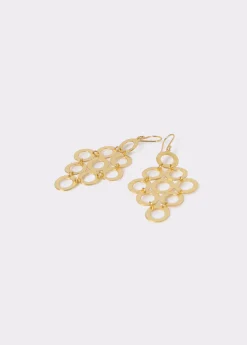 Brownie Bisutería*Pendientes rombos aros Dorado