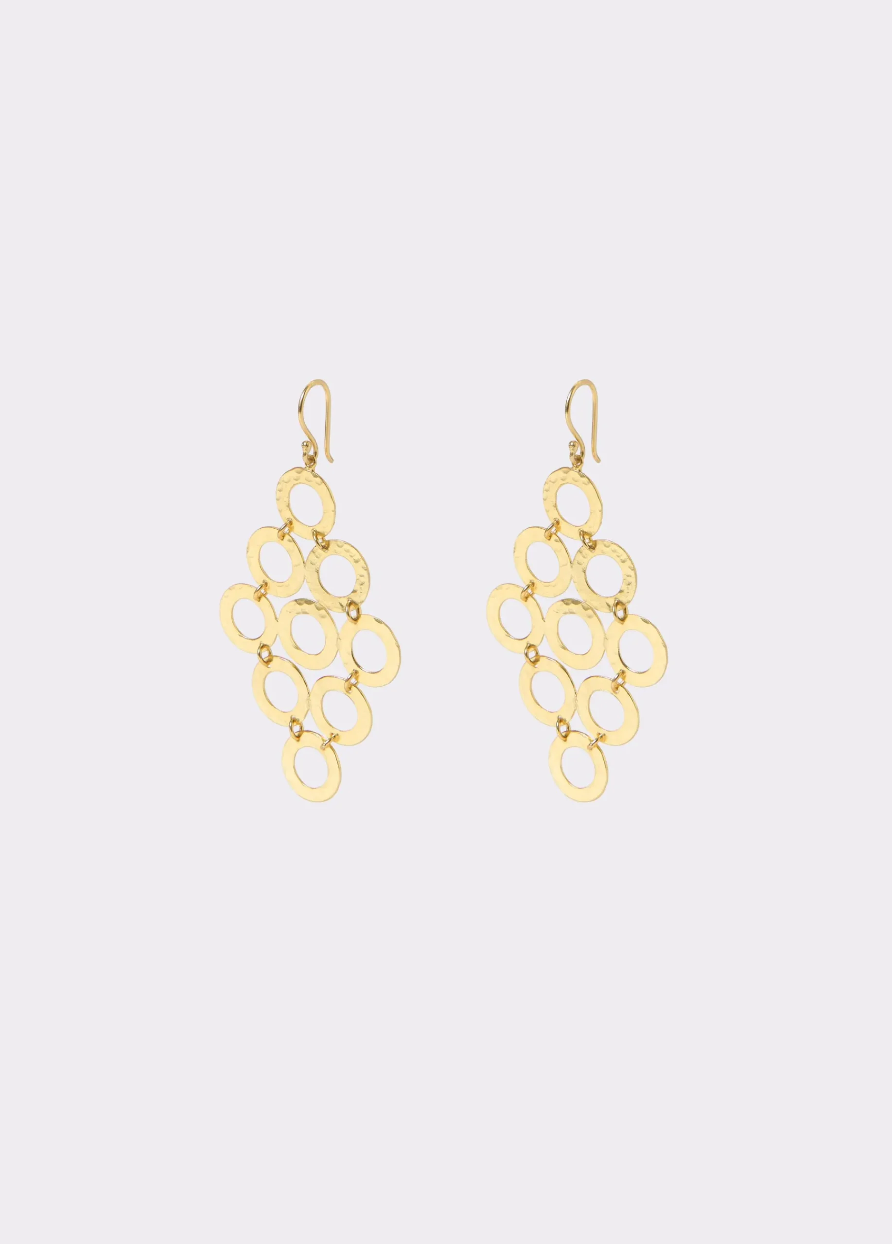 Brownie Bisutería*Pendientes rombos aros Dorado