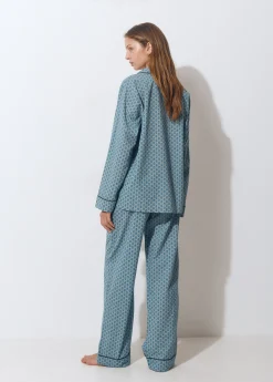Brownie Ropa Interior*Pijama largo estampado Gris