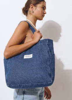 Brownie Bolsos*Shopper tejido denim Azuloscuro