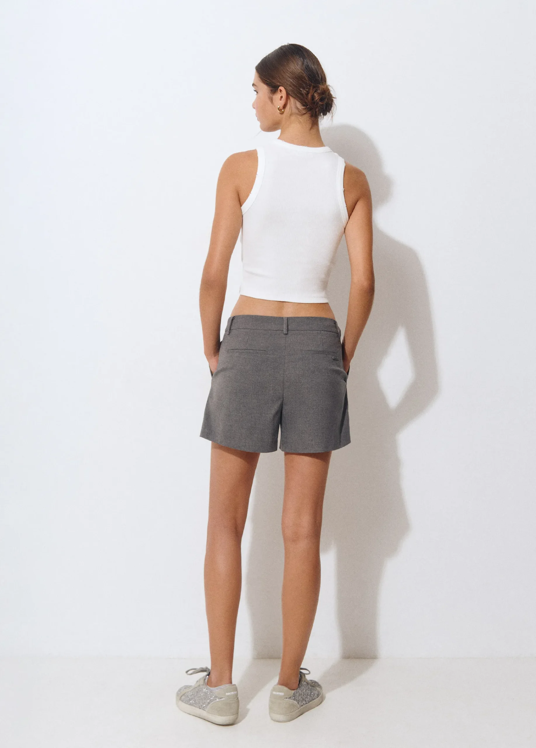 Brownie Total Look*Short tipo sastre Gris