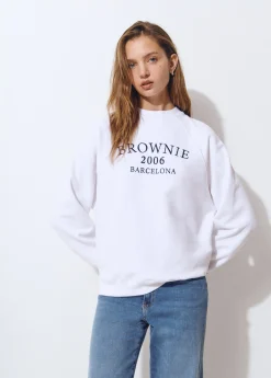 Brownie Sudaderas*Sudadera bordada manga ranglan
