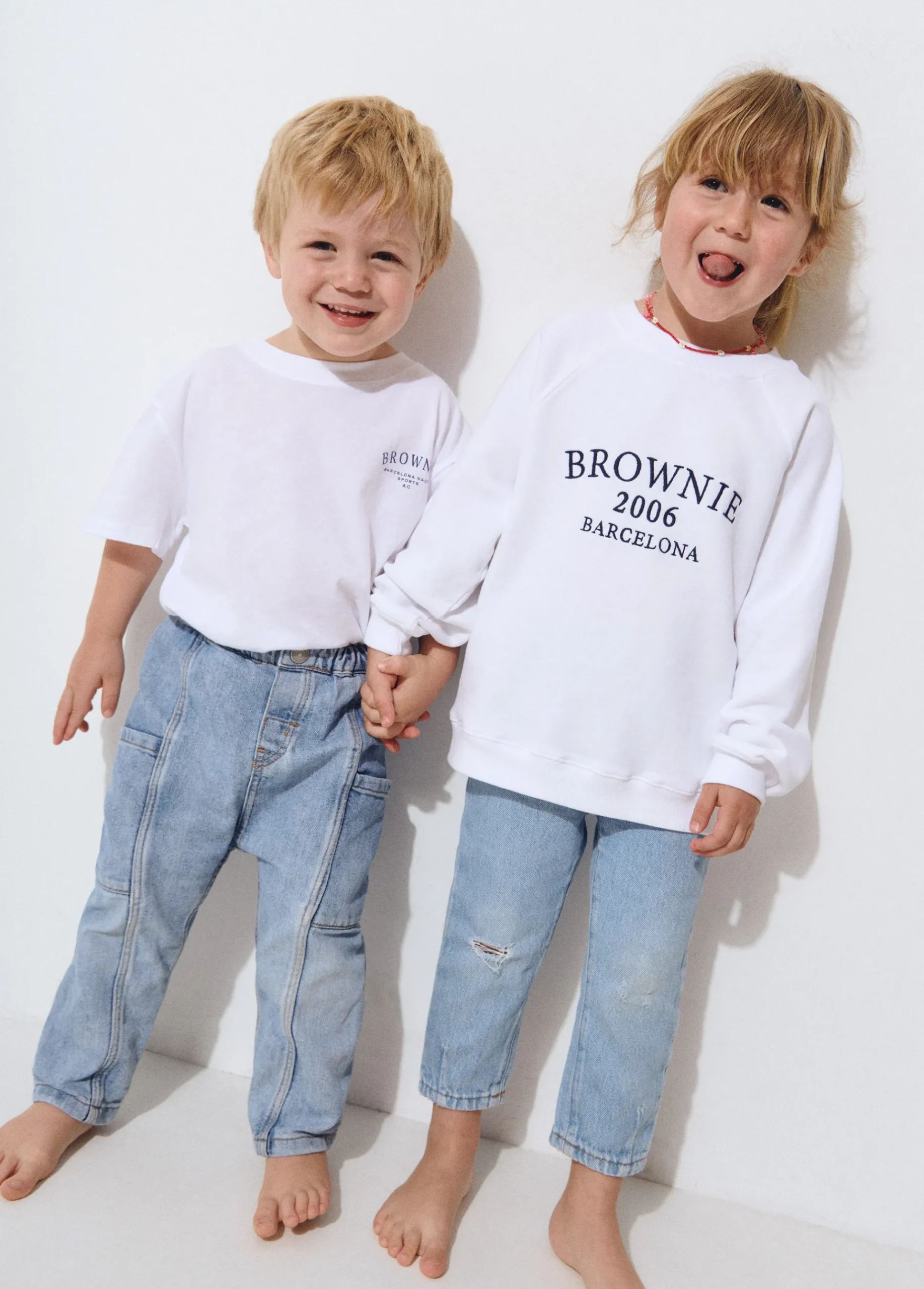 Brownie Sudaderas*Sudadera bordada manga ranglan kids