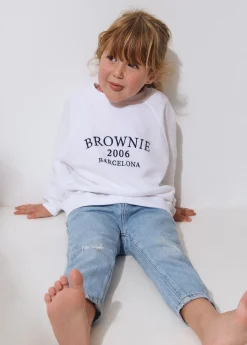 Brownie Sudaderas*Sudadera bordada manga ranglan kids