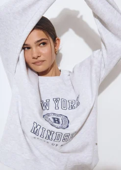 Brownie Sudaderas*Sudadera gris vigore bordado Grisvigore