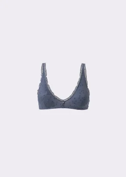 Brownie Ropa Interior*Sujetador tul flocado Gris