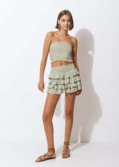 Brownie Camisetas Y Tops*Top bandeau animal print Kaki