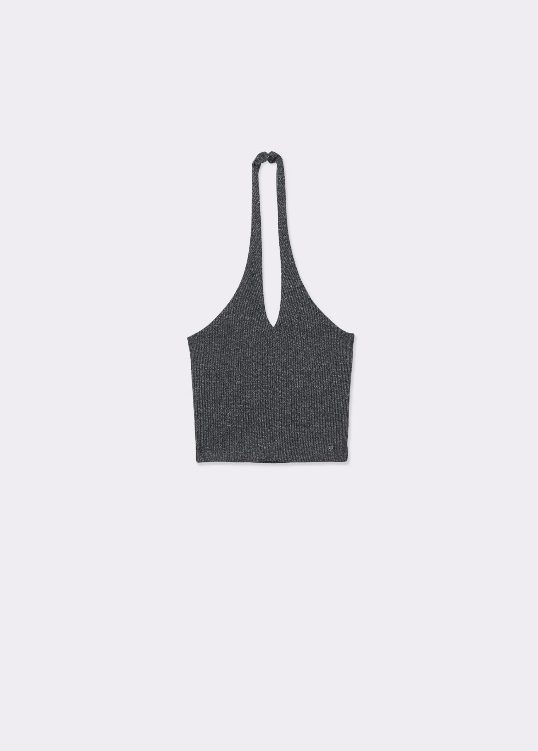 Brownie Camisetas Y Tops*Top halter hilo metalizado Plata