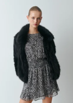 Brownie Vestidos Y Monos*Vestido cut out brillo estampado Gris