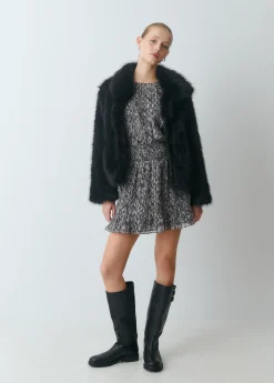 Brownie Vestidos Y Monos*Vestido cut out brillo estampado Gris