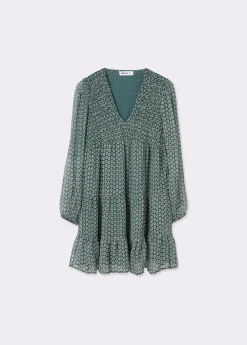 Brownie Vestidos Y Monos*Vestido estampado bicolor Verde