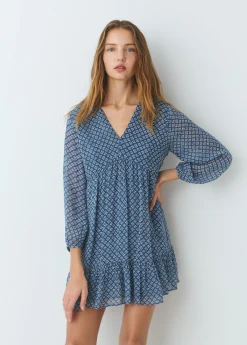 Brownie Vestidos Y Monos*Vestido estampado fluido Azul