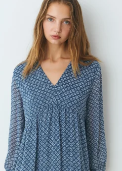 Brownie Vestidos Y Monos*Vestido estampado fluido Azul